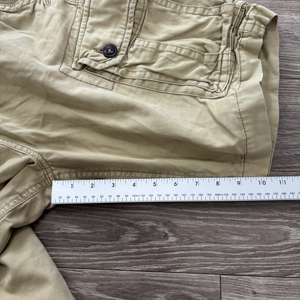 American Eagle Outfitters Mens 32 Cargo Shorts Khaki Classic Casual Utility Y2K - Picture 5 of 14